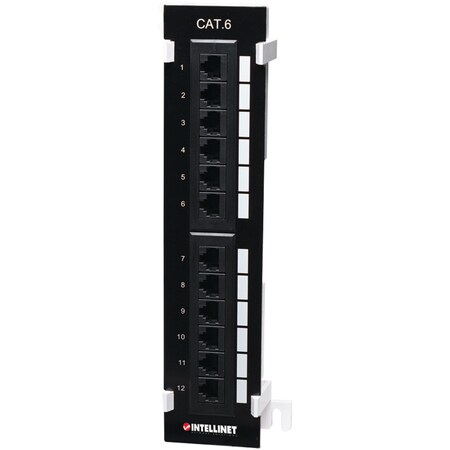 Intellinet Network Solutions CAT-6 UTP 12-Port Wall-Mount Patch Panel 560269
